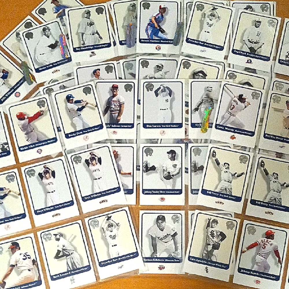Mint Set of 75 Cards from 2001 Greats of the Game by Fleer